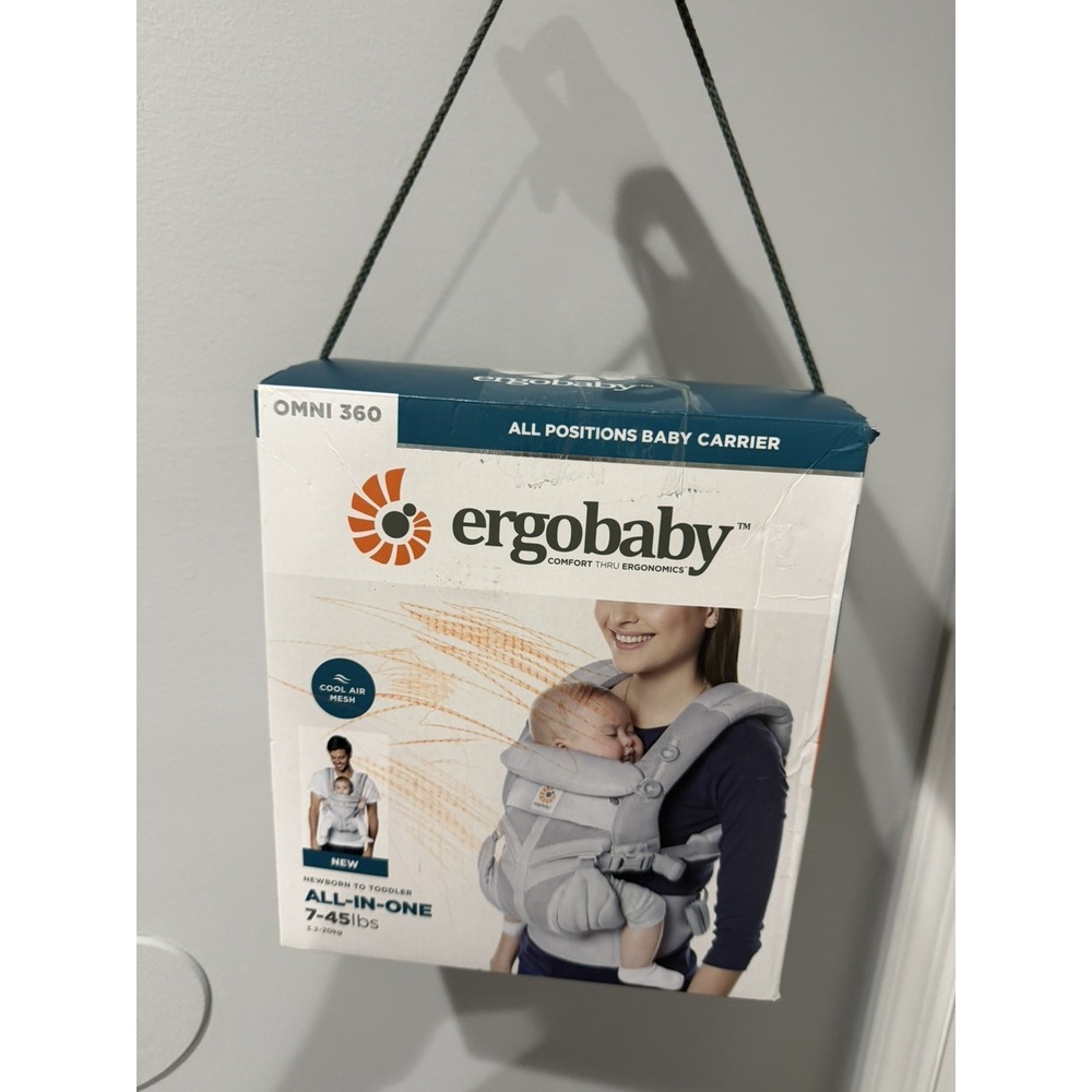 Ergobaby Omni 360 All-In-One NWT - Pearl Grey Mesh (7-45 lbs)